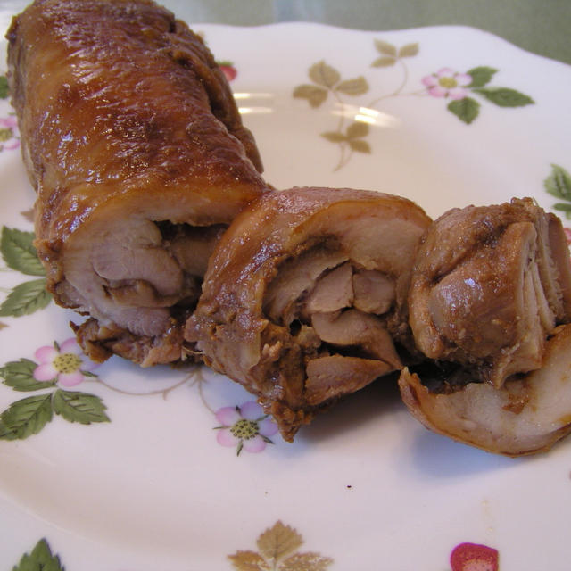鶏肉の味噌漬け蒸し