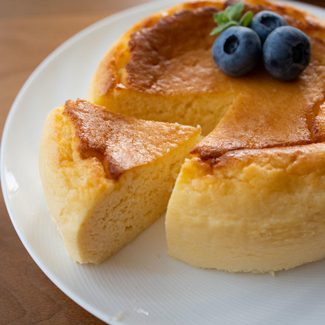 お豆腐スフレチーズケーキ