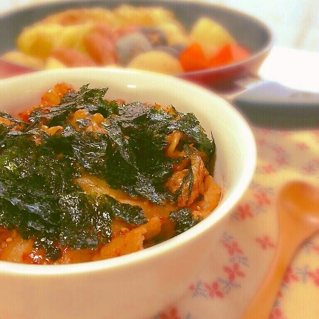 豚キム納豆丼