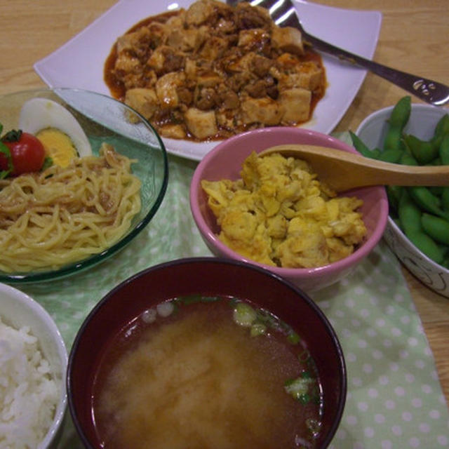 麻婆豆腐＆ウニ