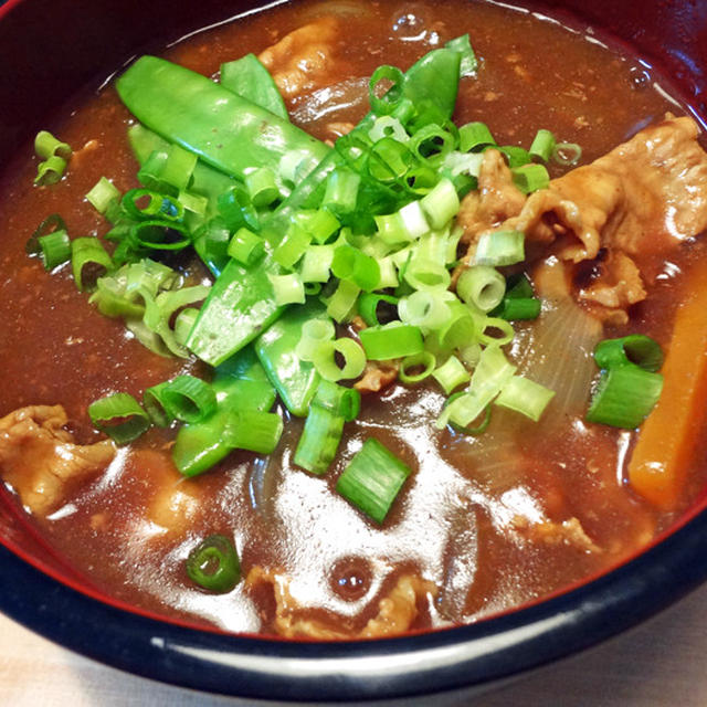 忙しすぎるカレーうどん。