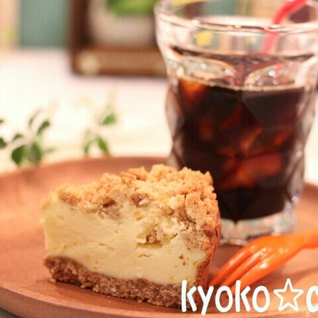 甘カフェ★オレンジチーズケーキセット