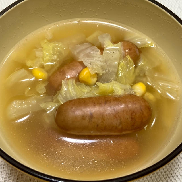 【レシピ】 白菜とソーセージのポトフ