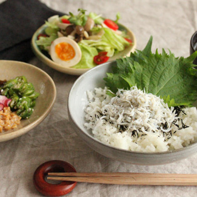 簡単5分！作り置きでスピード定食！しらす丼編