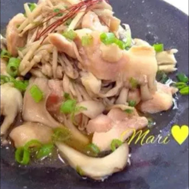 「【簡単】鶏もも＆きのこの柚子胡椒炒め♡」がクックパッドブログで紹介されました。