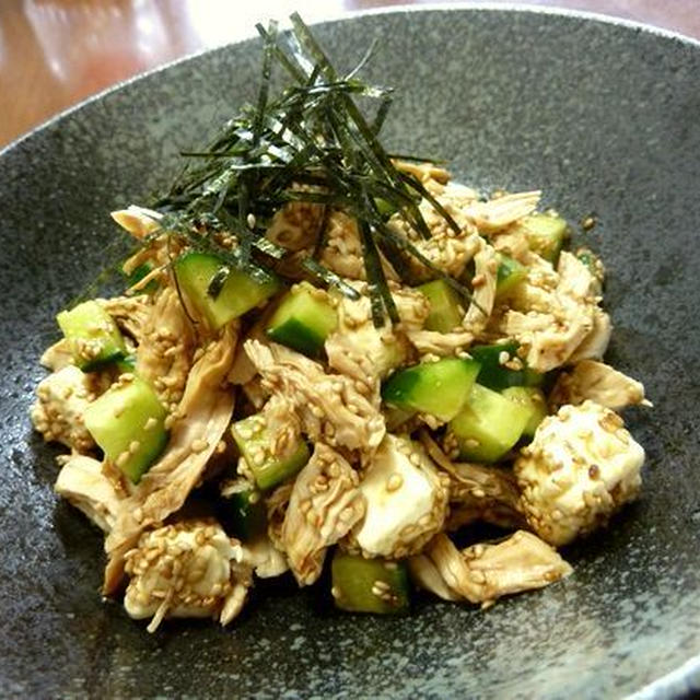 【祝】クックパッドつくれぽ10人話題入り★鶏ささみとクリームチーズのわさび醤油和え♪