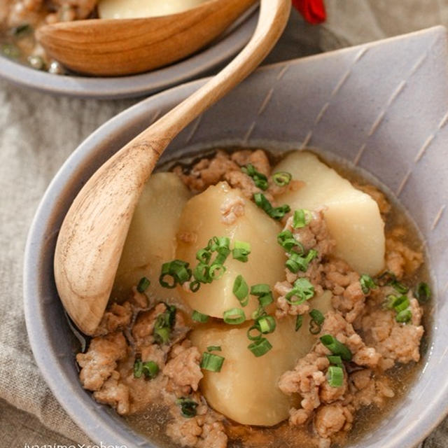 飲み干す美味しさ めんつゆで失敗なし じゃがいものそぼろ煮 マスク長持ちのためにやめたこと とマスクのかわりに By あいさん レシピブログ 料理ブログのレシピ満載