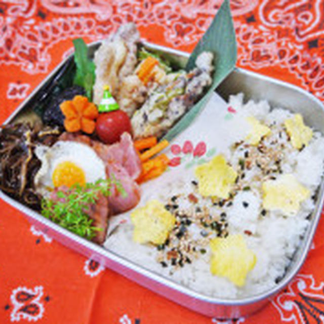 五感弁当＆あきさんの子メダカ