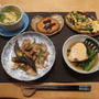 豚肉と茄子の味噌炒め・ニラ卵の晩ご飯と　ヤマボウシの花♪