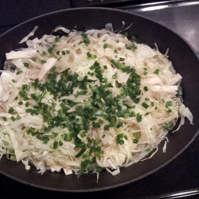 ホットプレートで細切り野菜蒸し