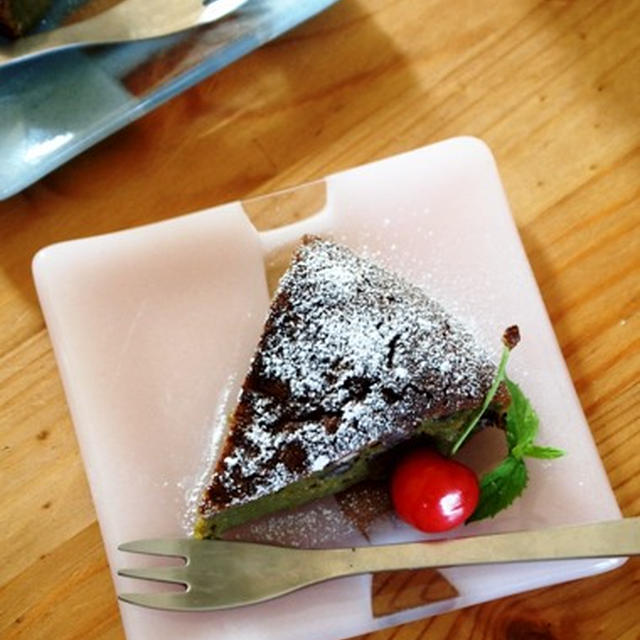 つくレポ♪みやちゃんさんの「抹茶風味の プリンケーキ」