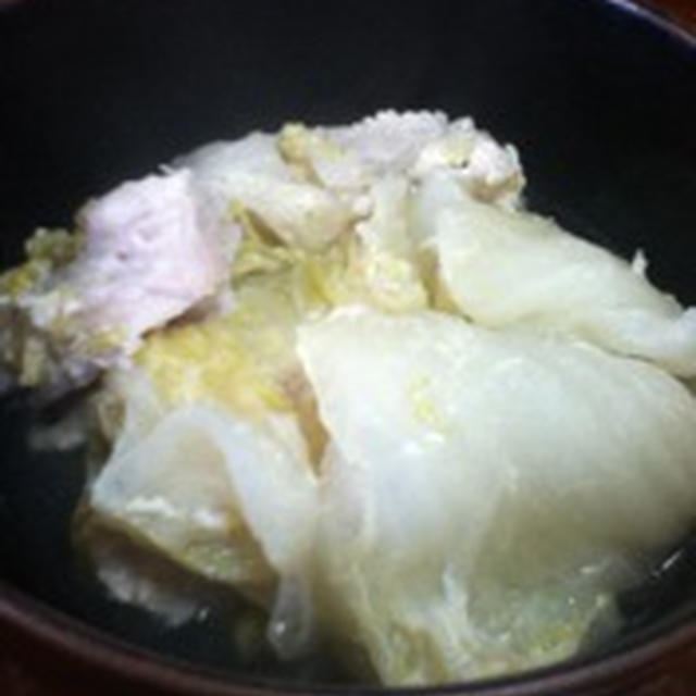 圧力鍋で白菜と塩麹鶏