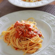 基本のトマトソースで爽やかスパゲッティ