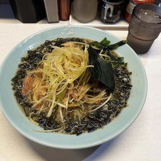 岩のりネギラーメンをこいめ多めで啜る 〜ラーショ系〜