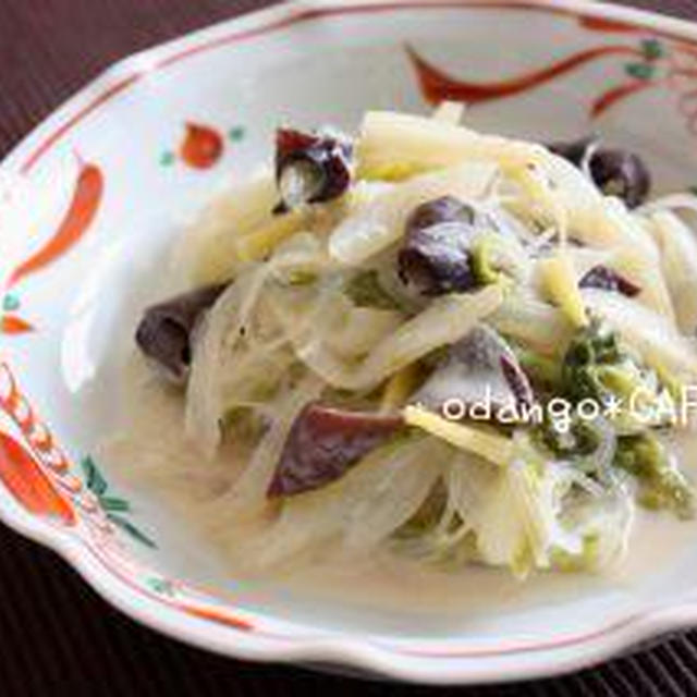 春雨入り♪白菜の中華風クリーム煮