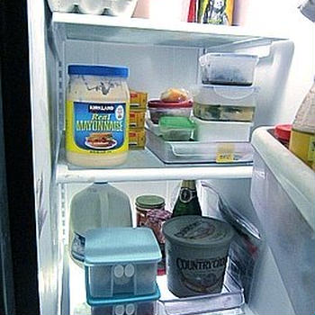 冷蔵庫の中仕切りなおし。