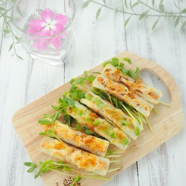 【レシピ】お弁当にもピッタリの竹輪チーズボート3種