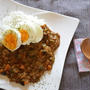 夏バテ予防！レンジで一発！☆「茄子のキーマカレー」