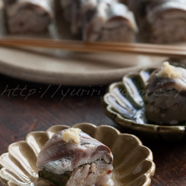 鰯の酢〆の棒寿司