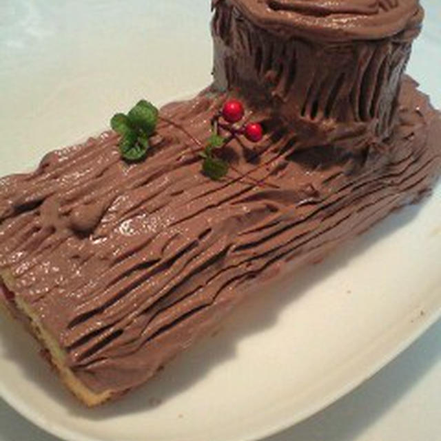 ノンオイル・ノン生クリーム・おからブッシュドノエル