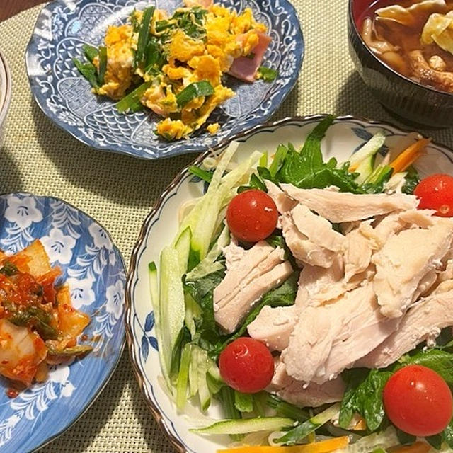 まさかのお留守番＆ムネ肉の冷しゃぶ風