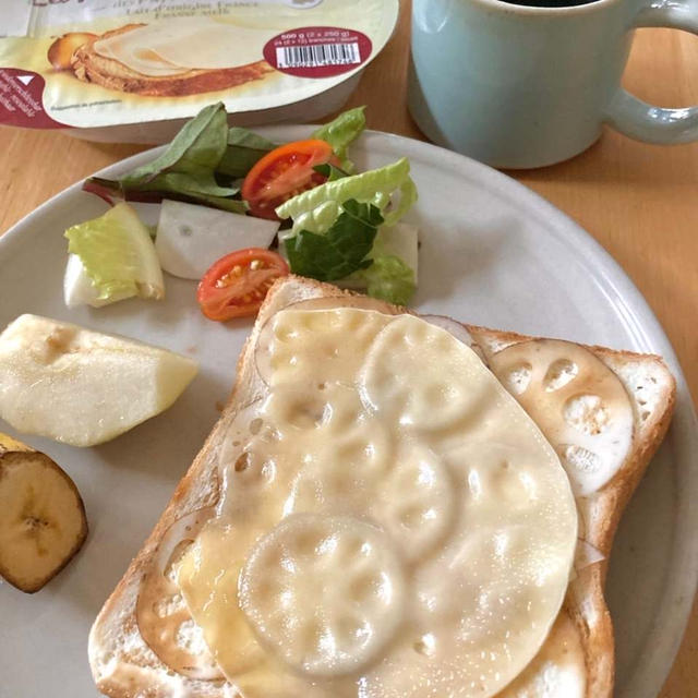 忙しい朝にサクサクッと☆蓮根チーズトースト