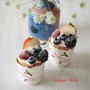 Joyeux Noël～ 紙コップの米粉シフォンケーキ。。。