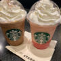 LOVE&PEACHとダークモカチップフラペチーノ♪