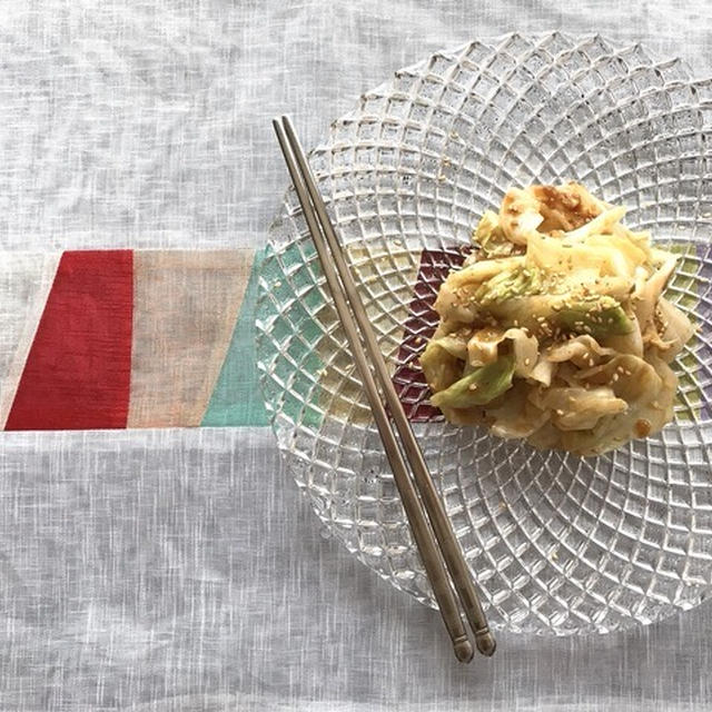 夏にも美味しい「キャベツの味噌ナムル」。