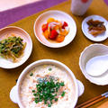 糖質オフ♪豆腐ご飯の中華卵雑炊風 & 治療仲間とお茶会♪