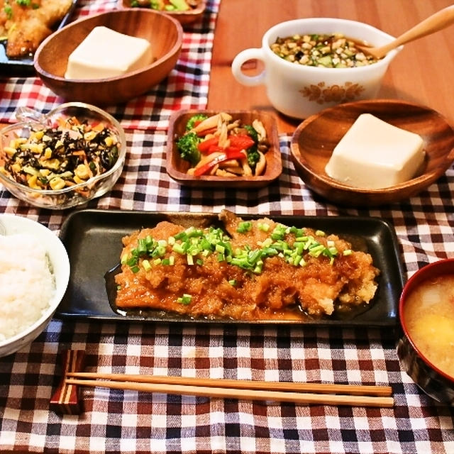 鯖のみぞれ煮の献立