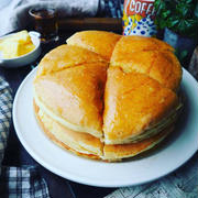 パンケーキをまん丸に焼く方法❤むっちりもっちりヘルシーおからパンケーキをまん丸に❤