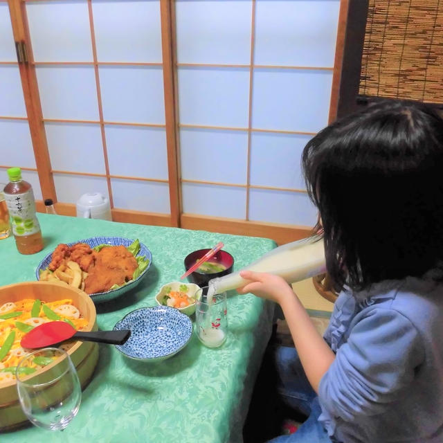 久しぶりに晴れました　　ひきわり納豆とレッドキャベツスプラウトのペペロンチーノ