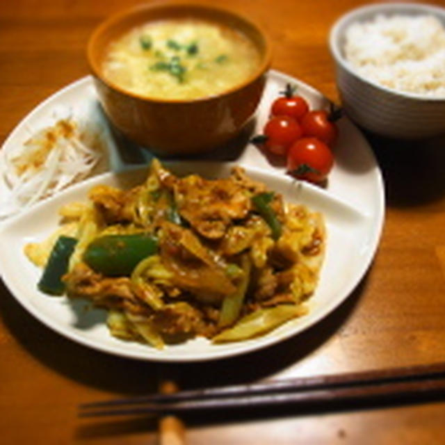 ご飯がススム。春キャベツの回鍋肉。