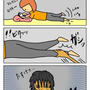 ずぶ濡れの人
