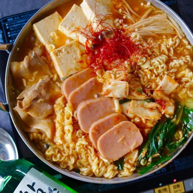 【鍋レシピ】お食事会♡と9時から注文再開！！プデチゲラーメンレシピ