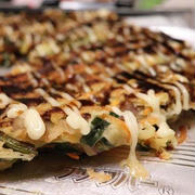 ★ニラと人参のお好み焼き・#本日のおうちごはん
