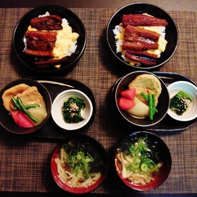 きざみじゃないよ穴子丼☆大根と練り天ぷらの炊いたの♪☆♪☆♪