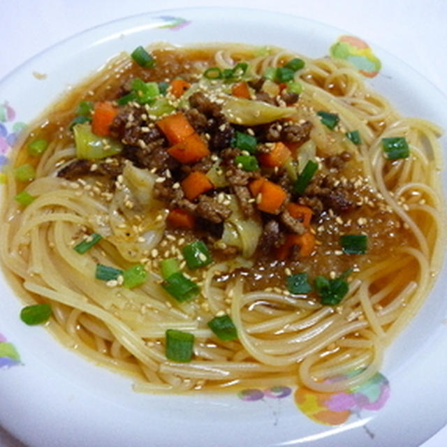 大根おろしの中華風スープパスタ