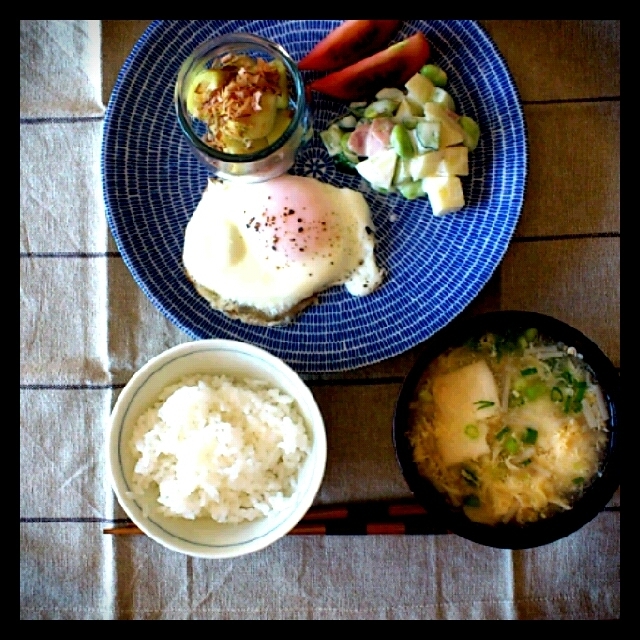 朝ごはんが好き。とわがまま男。