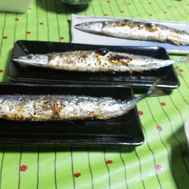 秋ですね～「初＊さんま」1尾150円でした～～