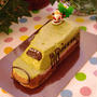 Ｅ５系はやぶさのパウンドケーキ☆子どもが喜ぶ！簡単クリスマスケーキ・第２弾