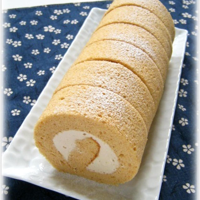 きな粉のシフォンロール