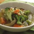 乾物でイタリアン～♪干しエビとサフラン香る✿食べる野菜スープ