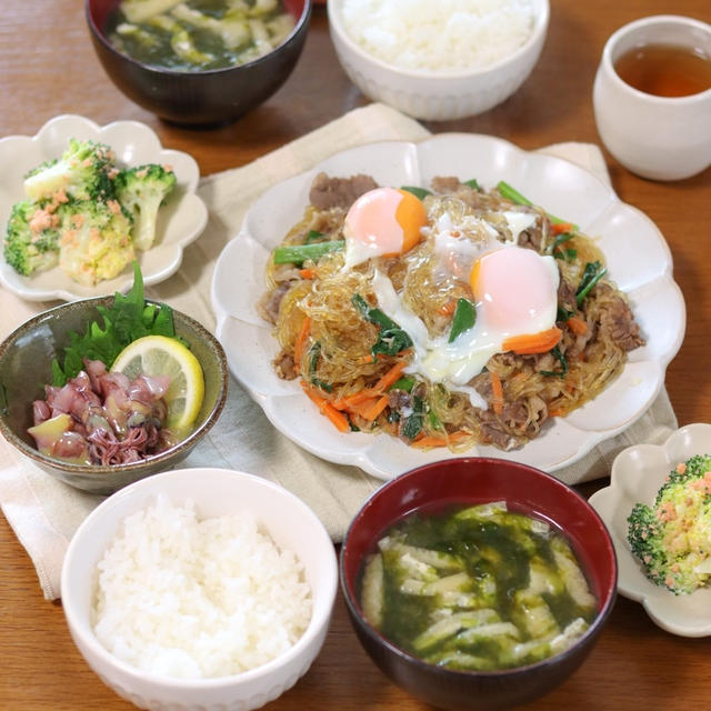 【春雨】ごはん泥棒！！すきやき風チャプチェ