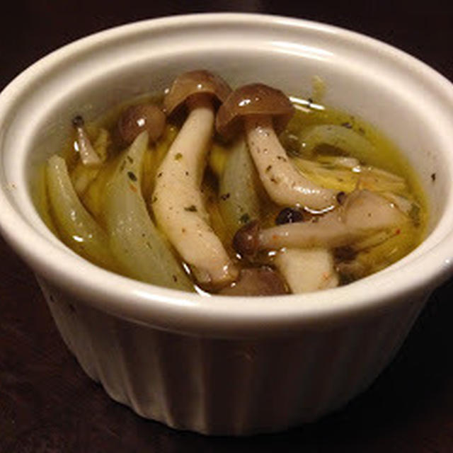 漬けこんで寝よう ~Marinaded shimeji mushrooms