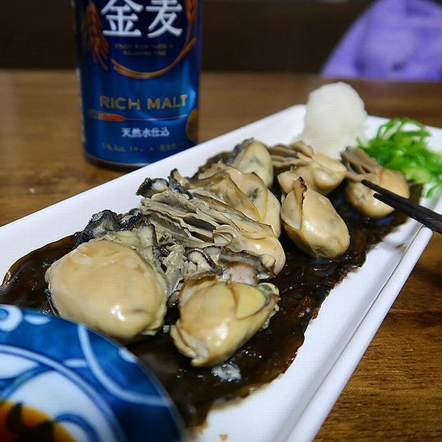 カンタンおつまみレシピ　【牡蠣の昆布焼き】