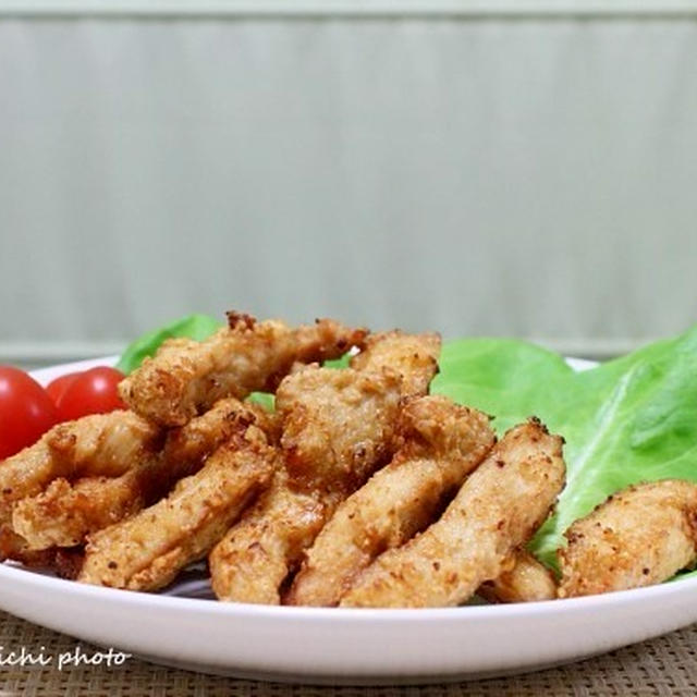 鶏むね肉のスティック唐揚げ＆「どん兵衛釜めし仕立て」食べてみました