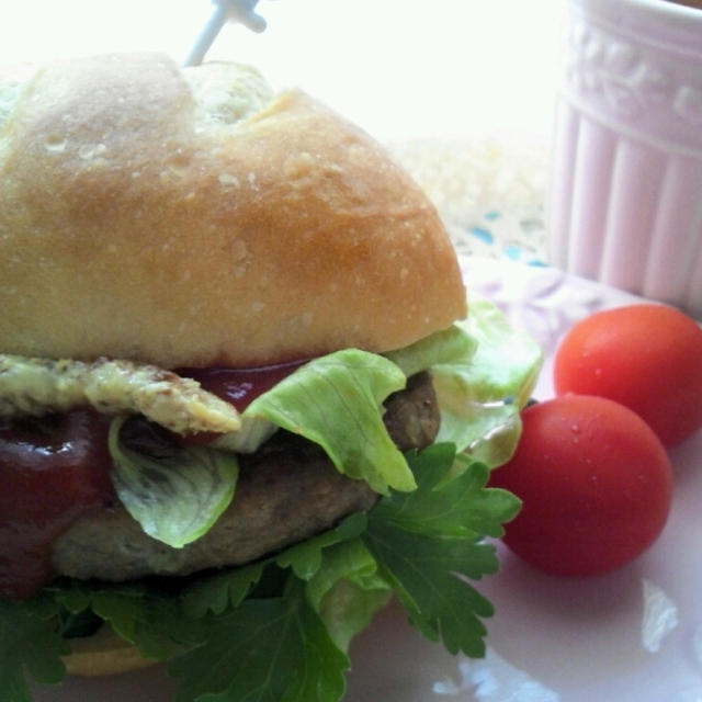 レッスン♪米粉ロールバーガーと枝豆のヴィシソワーズ♪