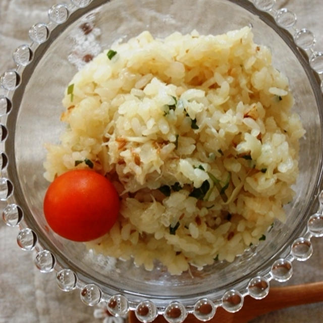 炊飯器で蟹ピラフ